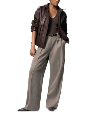 Kiara Textured Leather Jacket