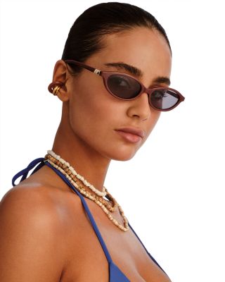 Duskfall Oval Sunglasses, 55mm