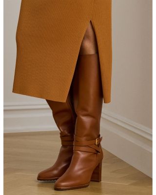 Rib Knit Pencil Midi Skirt