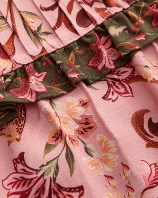 Floral Blouson Sleeve Blouse