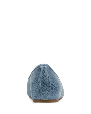 Women&#39;s Loriel Blue Leather Flats