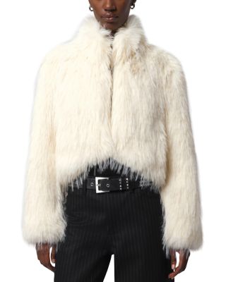 Ginette Faux Fur Cropped Jacket