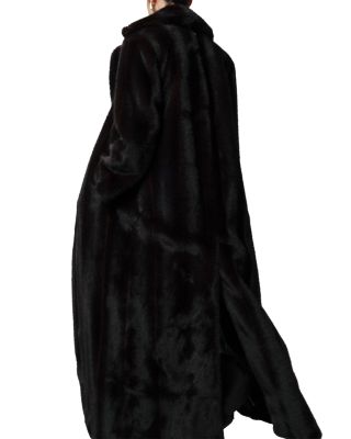 Gabrielle Faux Mink Maxi Coat
