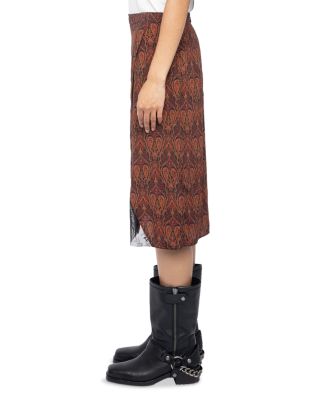 Julen Paisley Print Skirt 