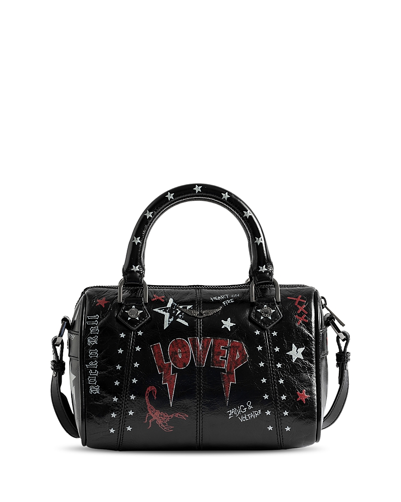 Zadig & Voltaire Womens Black Xs Sunny Vibe Punk Patent-leather Handbag In Black