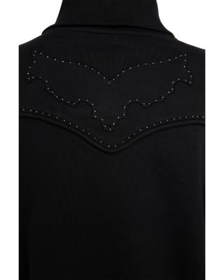 Milly Studded Zip Sweatshirt