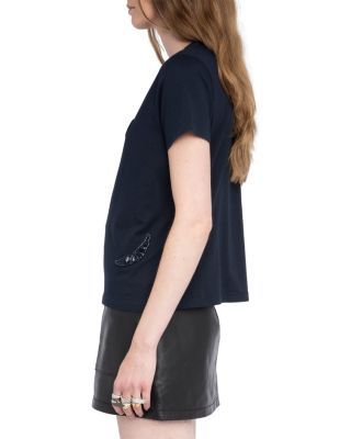 Alys HC Embroidery Wings Top