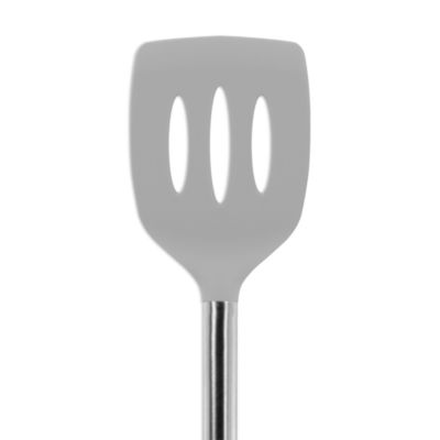 Silicone Slotted Turner with Stainless Steel Handle