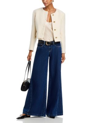 Savina High Rise Wide Leg Jeans in Marseille