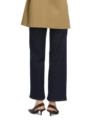 Le Slim High Rise Palazzo Crop Jeans in Rinse