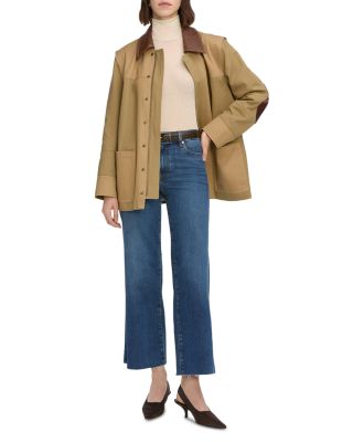 Le Slim High Rise Ankle Crop Palazzo Jeans in Elixir Raw After