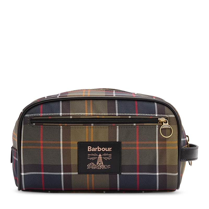 Barbour Tartan Washbag In Multi
