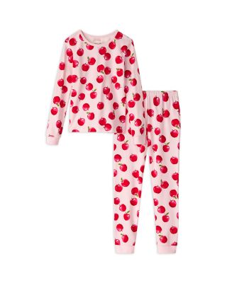 Girls' Knit Printed Long Sleeve Pajama Set - Little Kid, Big Kid