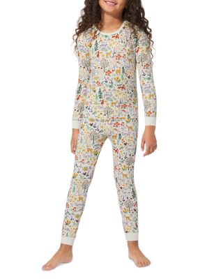 Girls' Knit Printed Long Sleeve Pajama Set - Little Kid, Big Kid
