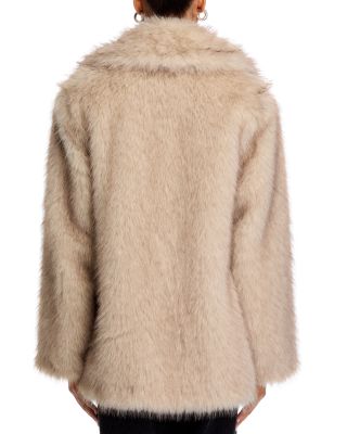 Kindra Faux Fur Big Collar Coat