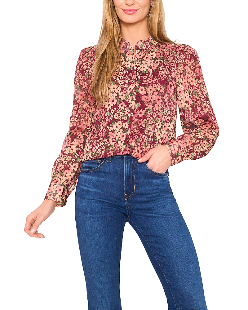 Cece Floral Blouse In Multi