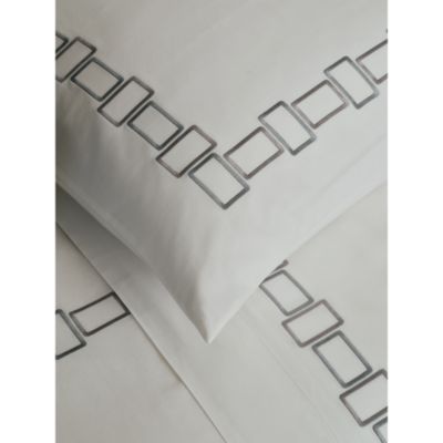 Bold Bicolor Embroidery Sheet Set, King