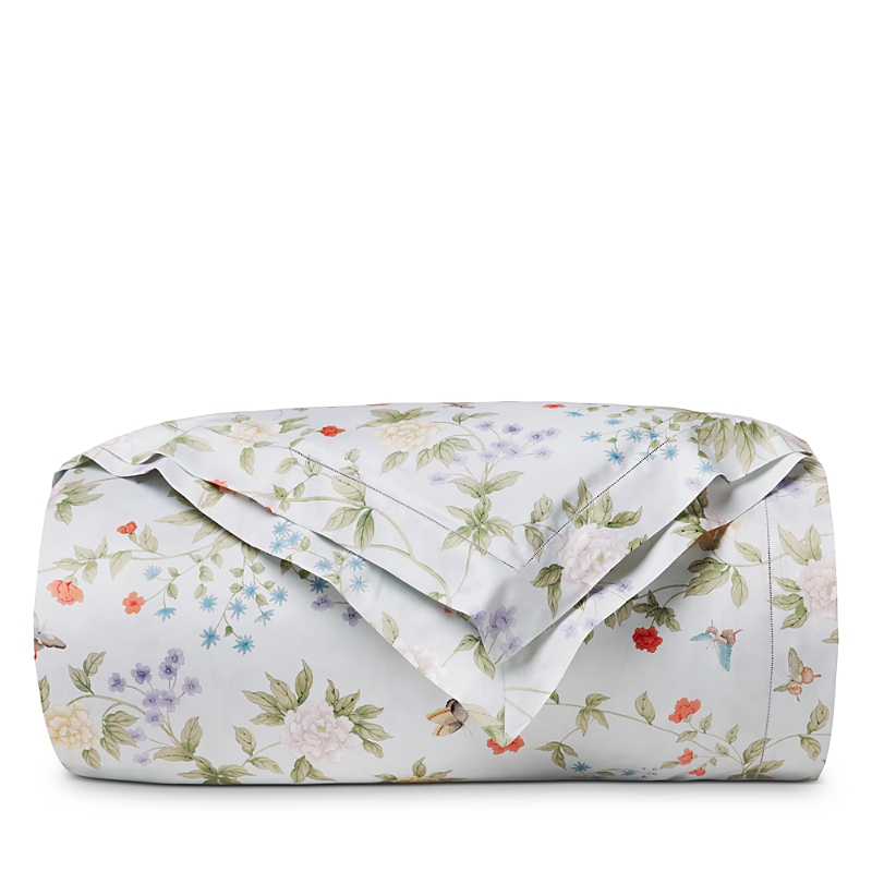 Sferra X Scalamandre Luoyang Garden Duvet Cover, Full/queen In White