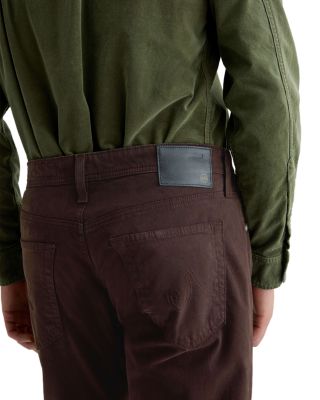 Everett 34&amp;quot; Slim Straight Twill Pants in RawUmber