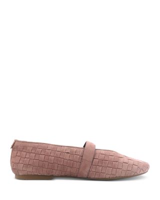 Women's Winifred Woven Suede Ballerina Flats