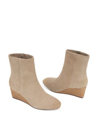 Women's Nash Brown Suede Wedge Booties