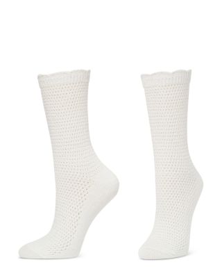 Lattice Crew Socks, Pack of 2