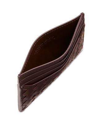 Intrecciato Leather Card Case