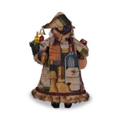 Basket of Cheer Santa Figurine