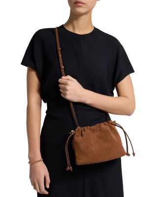 Charlotte Drawstring Suede Crossbody Bag