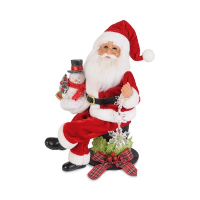Snowman Santa Figurine