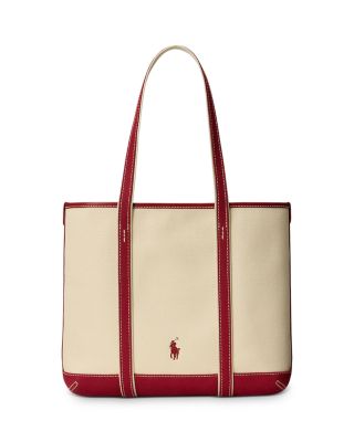 Polo Bear Canvas Small Shopper Tote