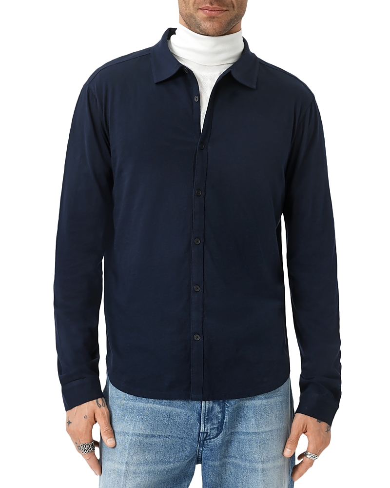 John Varvatos Gareth Mercerized Cotton Shirt