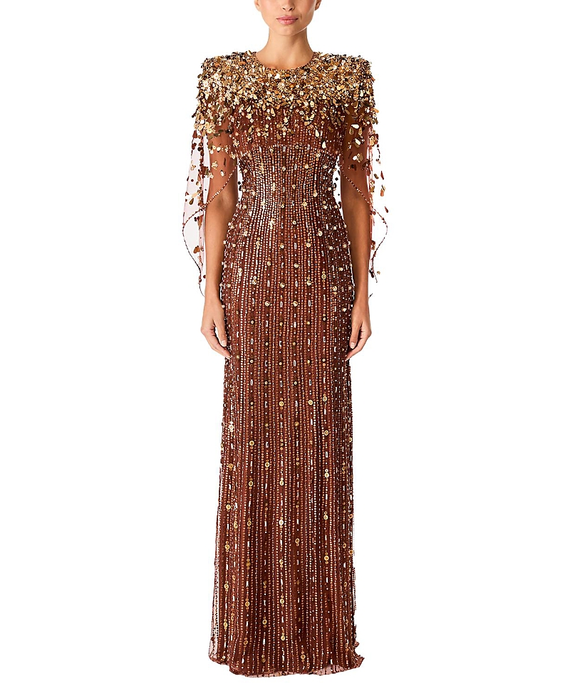 Jenny Packham Nettie Gown In Brown