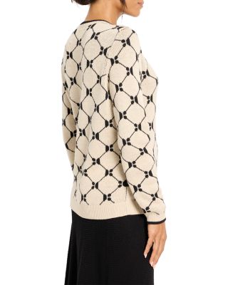 Geometric Argyle Sweater