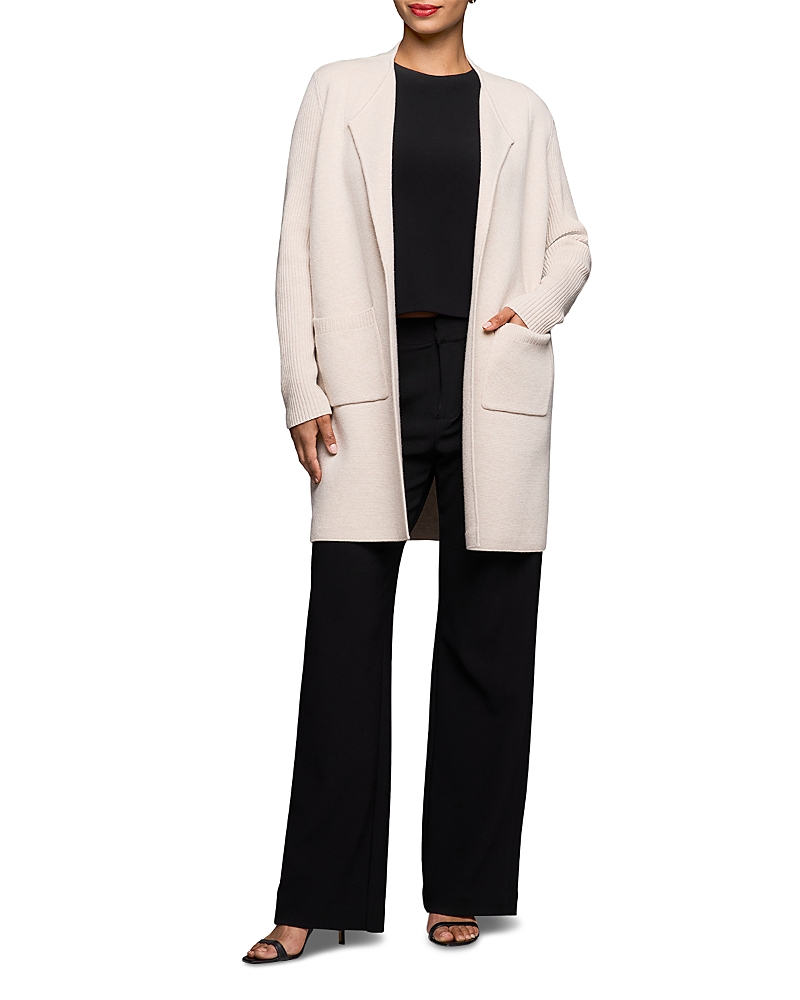 Nic + Zoe Nic+zoe Wool Cashmere Blend Juliette Coat In Brown