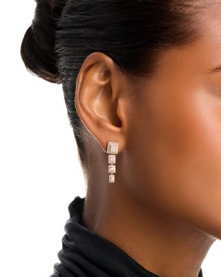 Diamond Drop Earrings in 14K Yellow Gold, 1.0 tcw