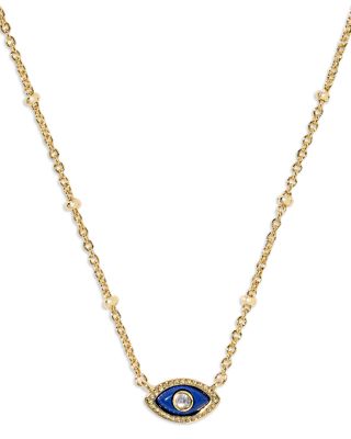 Mini Eye Short Pendant Necklace, 19"
