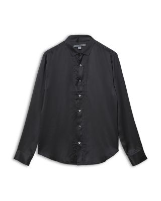 Albany Button Front Silk Shirt