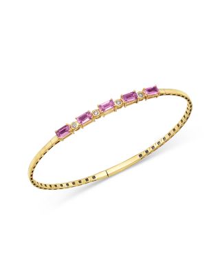 ink Sapphire & Diamond Bracelet in 14K Yellow Gold