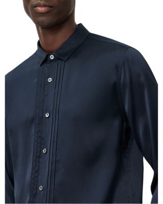 Albany Button Front Silk Shirt