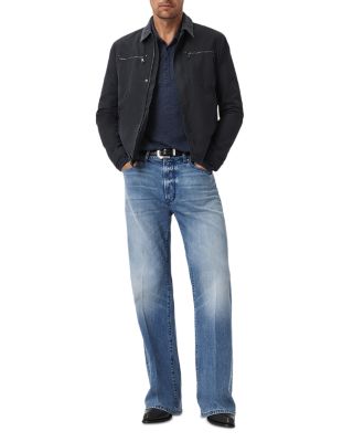 Jalen Jacquard Long Sleeve Polo Shirt