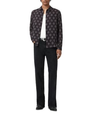 Ross Slim Fit Printed Button Front Shirt