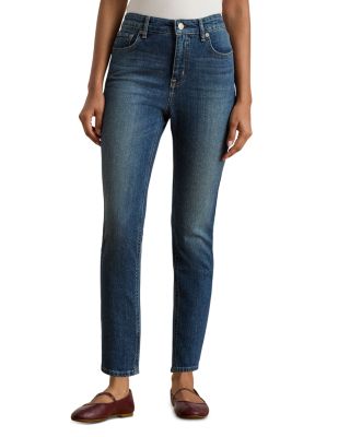High Rise Straight Ankle Jean