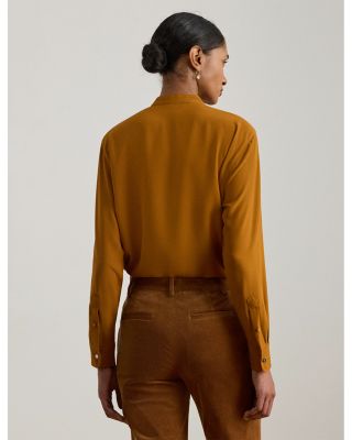 Ruffle Trimmed Georgette Tunic