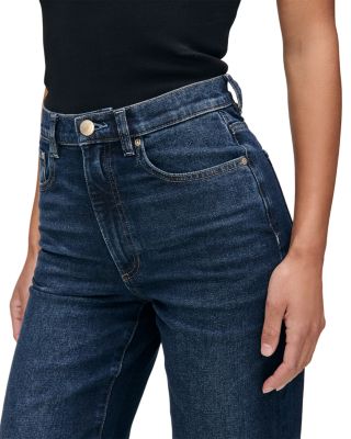 Karmine SculptSystem High Rise Ankle Refined Wide Leg Jeans in Dark Sea