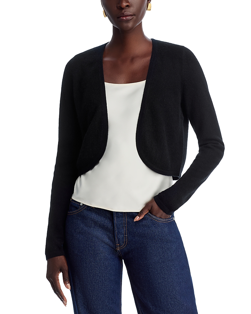 C By Bloomingdale's Cashmere Bolero Cardigan - Exclusive In Black