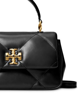 Kira Diamond Quilted Leather Top Handle Bag