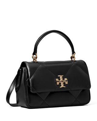 Kira Diamond Quilted Leather Top Handle Bag