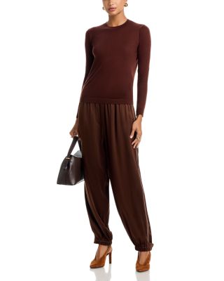 Long Sleeved Cashmere Crewneck Top