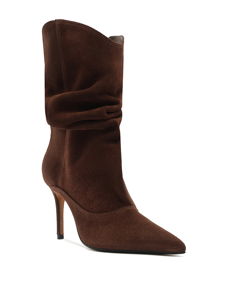 Schutz Maryana Slouch Pointed Toe Boot In Brown